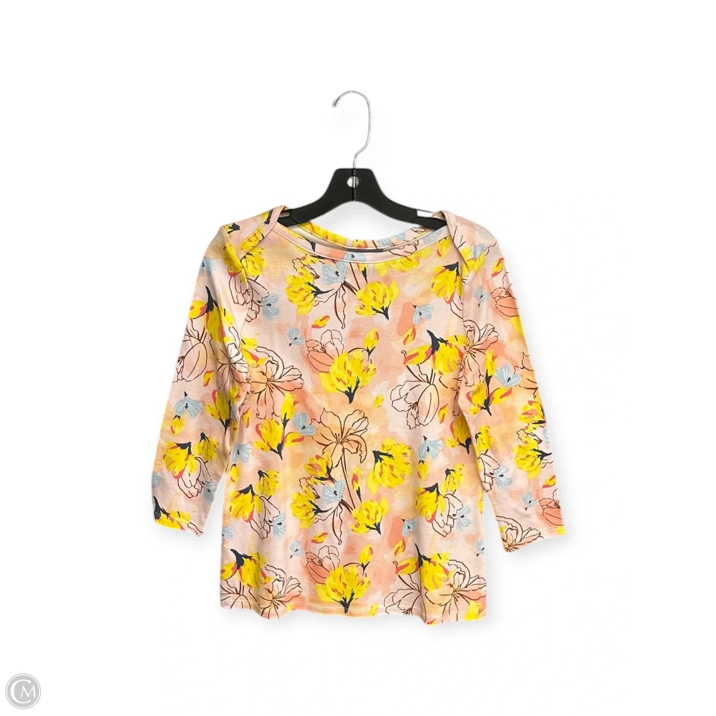 Top 3/4 Sleeve By Style And Company In Floral Print, Size: Mp