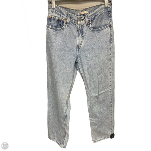 Jeans Straight By Levis In Blue Denim, Size: 4