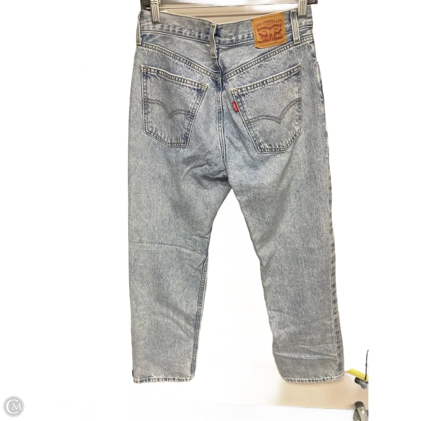 Jeans Straight By Levis In Blue Denim, Size: 4