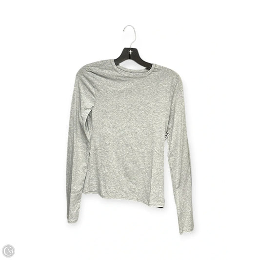 Top Long Sleeve Basic By Gap In Grey, Size: M