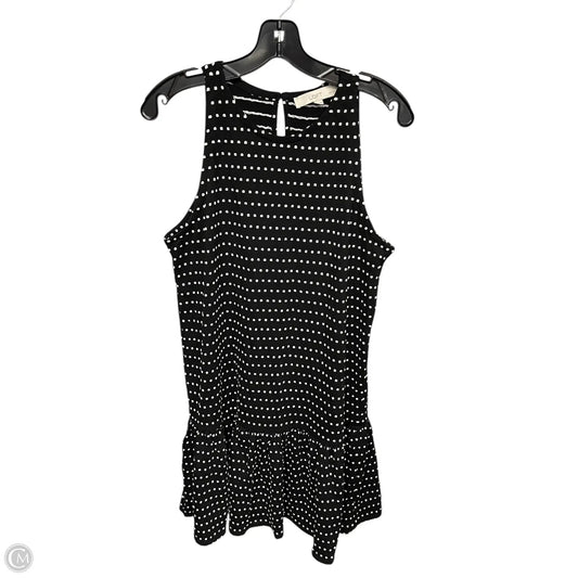 Dress Casual Midi By Loft In Black & White, Size: Mp