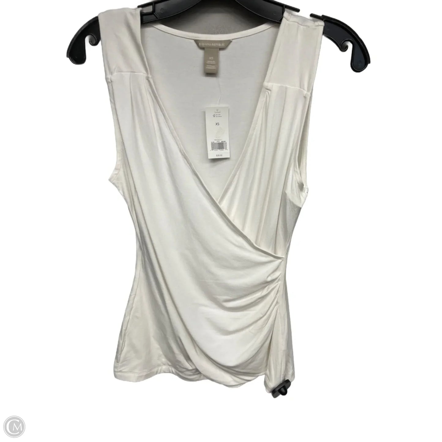 Top Sleeveless By Banana Republic In Ivory, Size: Xs