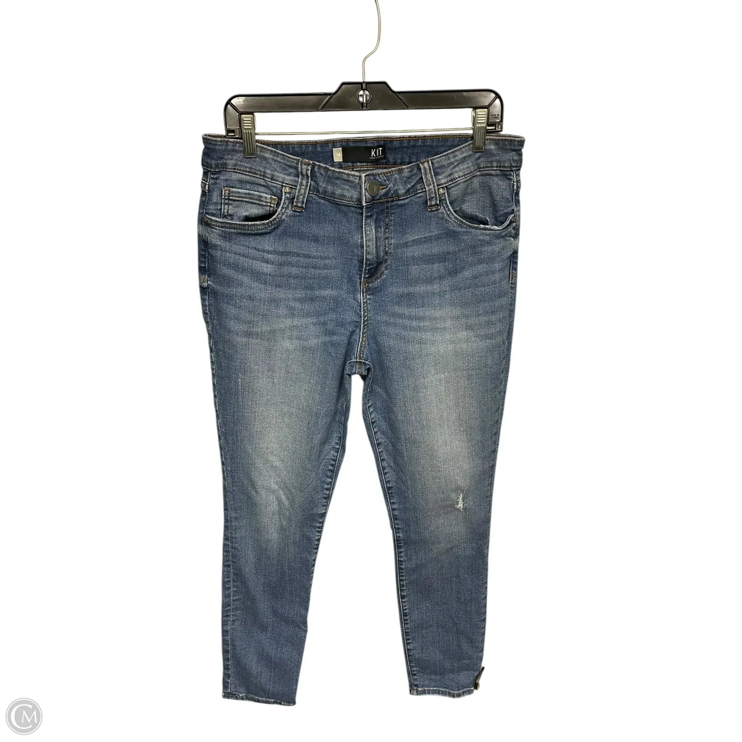 Jeans Skinny By Kut In Blue Denim, Size: 14