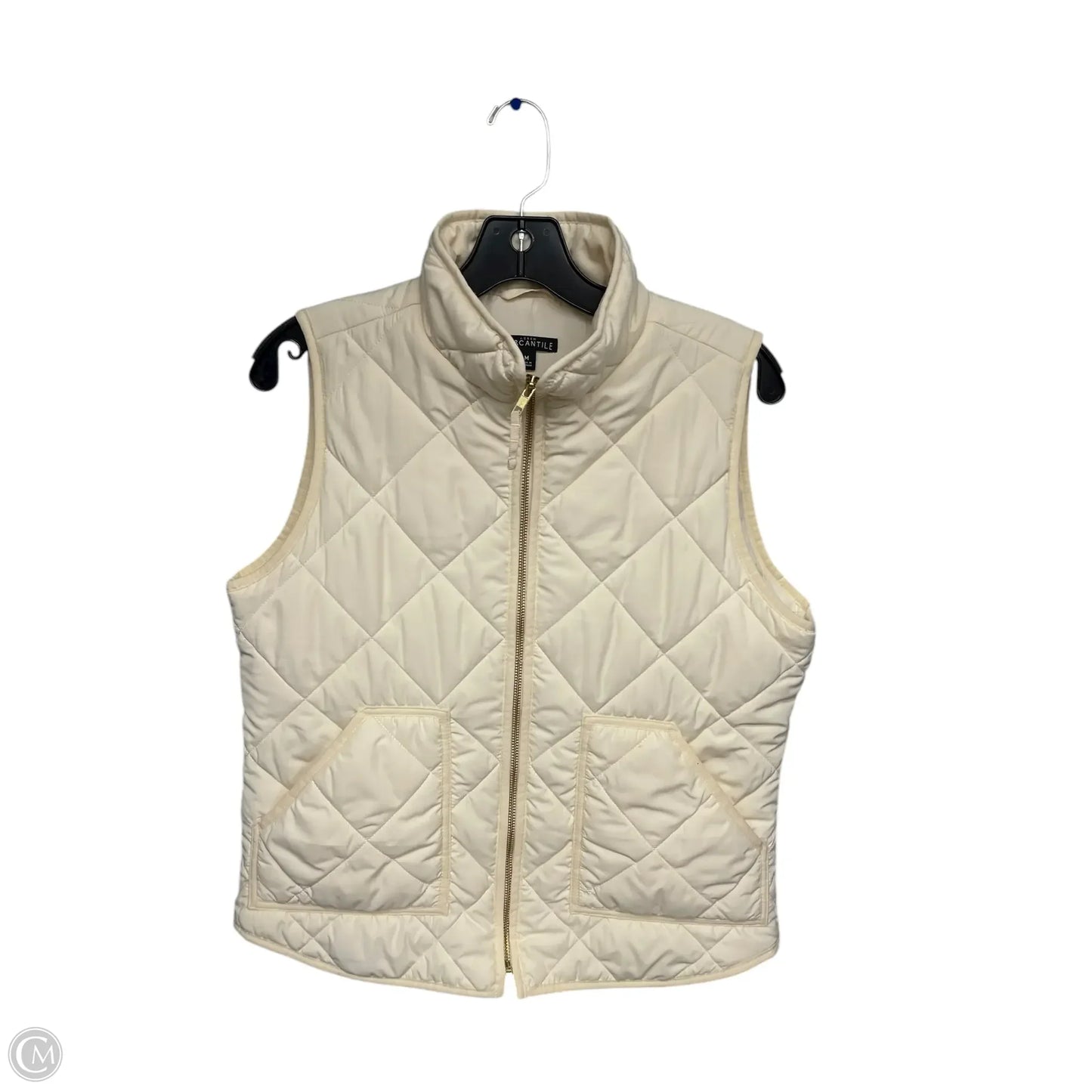 Vest Puffer & Quilted By J. Crew In Yellow, Size: M