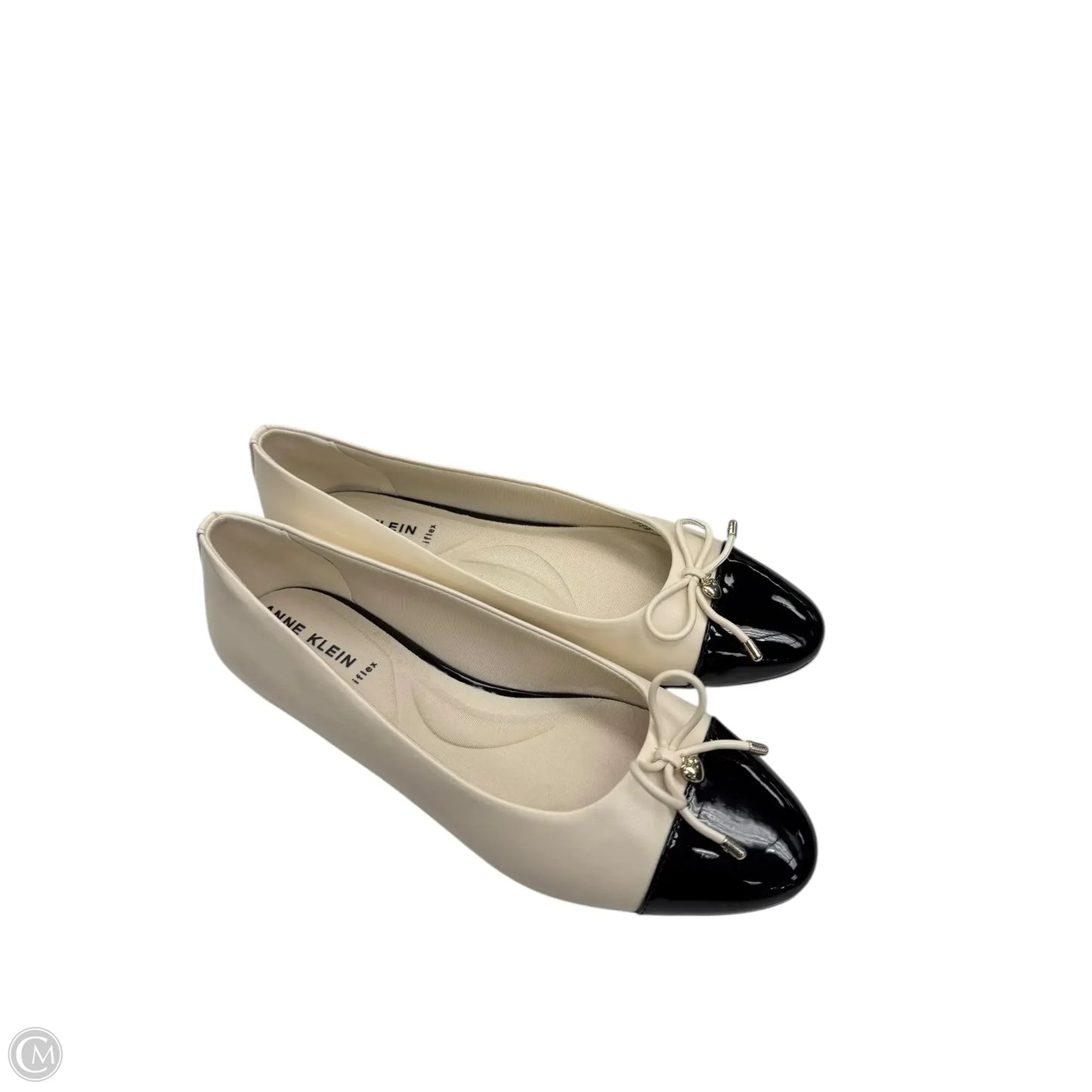 Shoes Flats By Anne Klein In Black & Cream, Size: 8.5