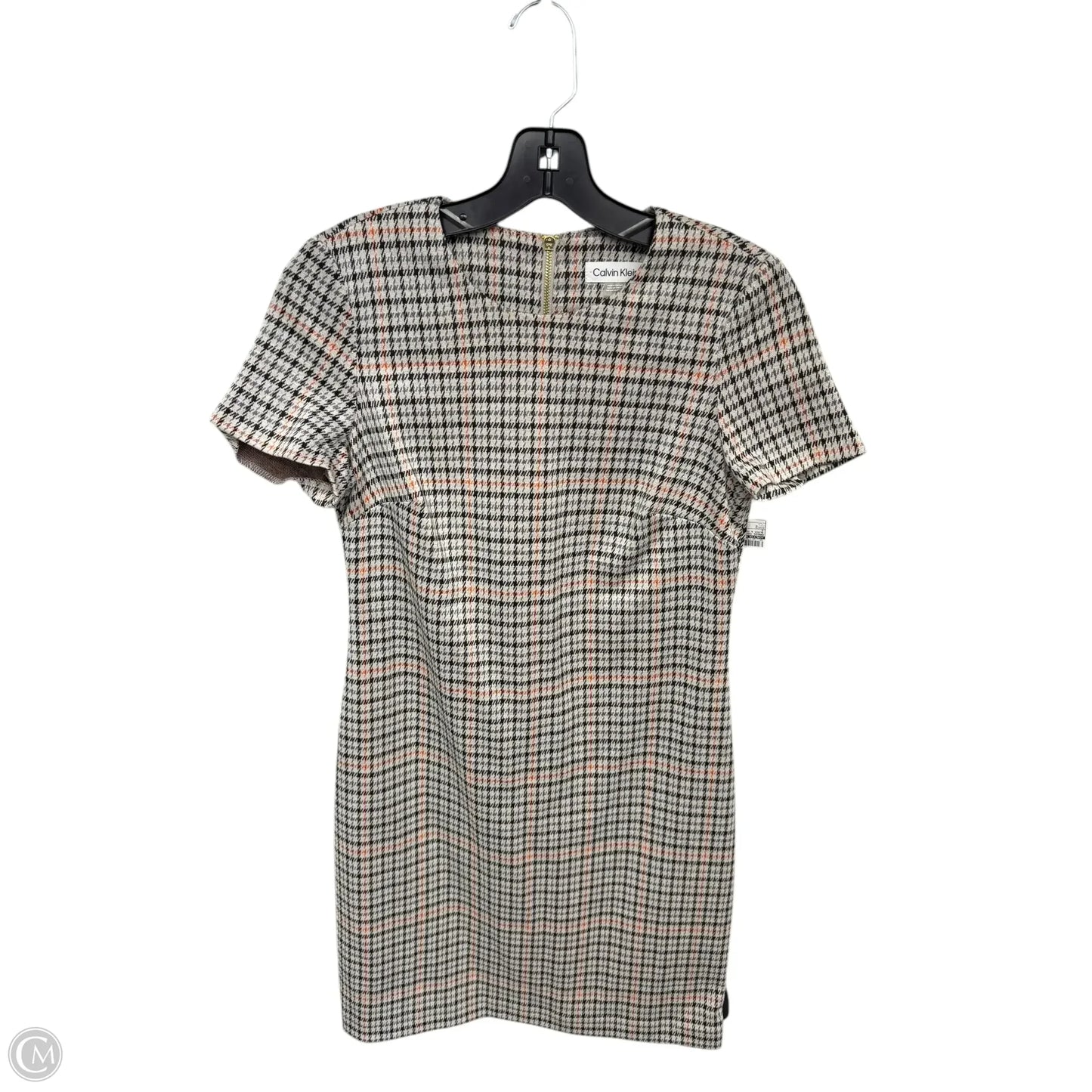 Dress Casual Short By Calvin Klein In Black & Cream, Size: 2