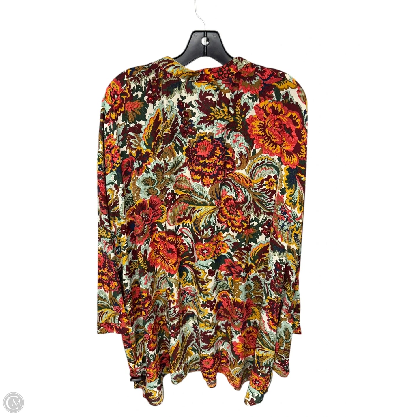 Tunic Long Sleeve By Esley In Floral Print, Size: L