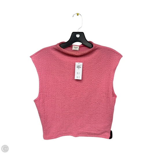 Top Sleeveless By Abercrombie And Fitch In Pink, Size: L