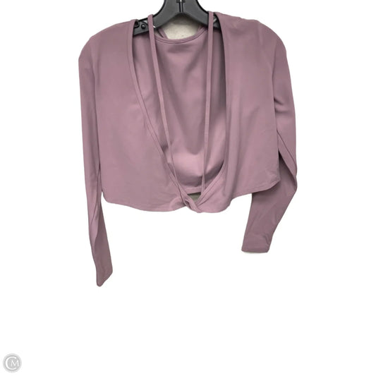 Athletic Top Long Sleeve Crewneck By Lululemon In Purple, Size: Xs
