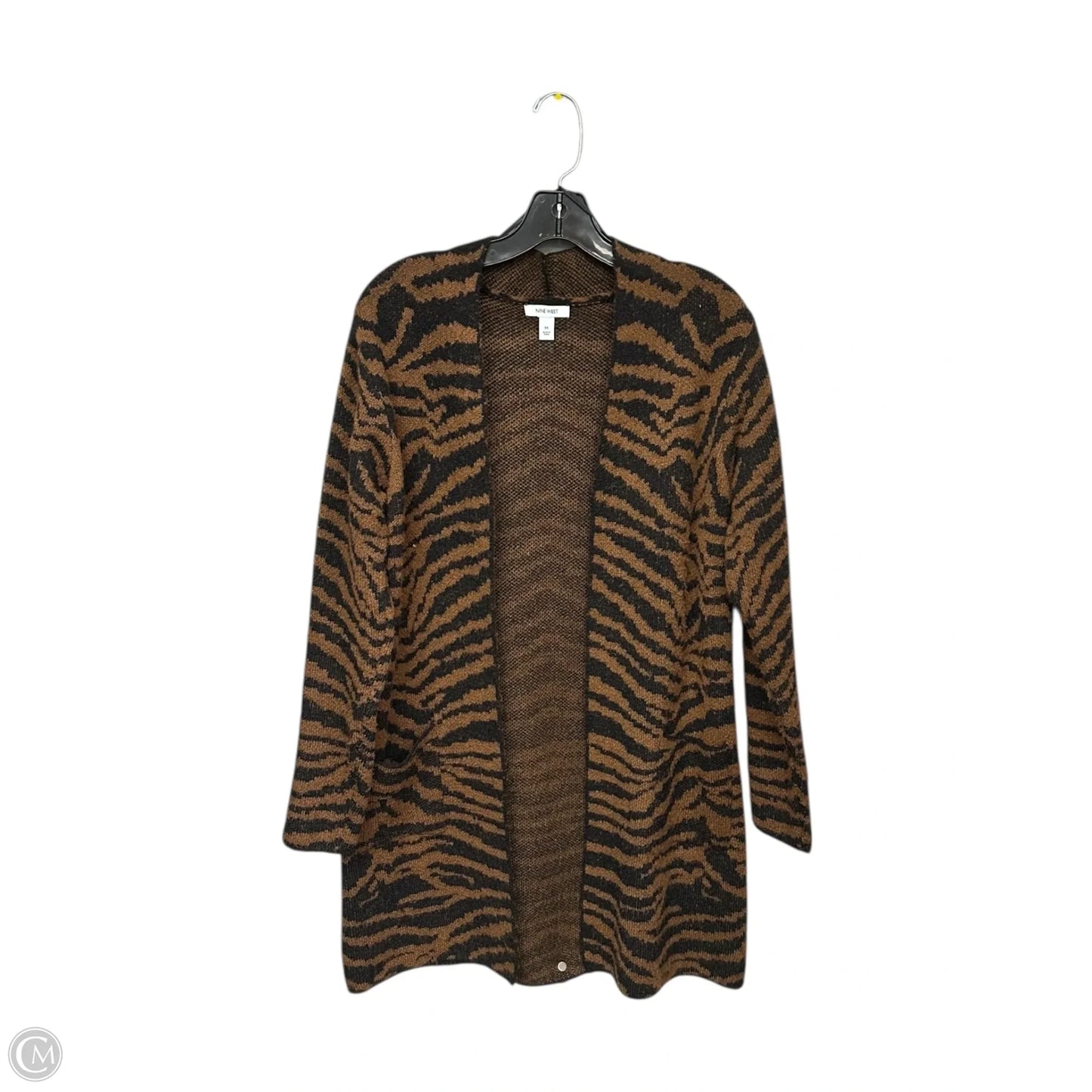 Cardigan By Nine West In Black & Brown, Size: M