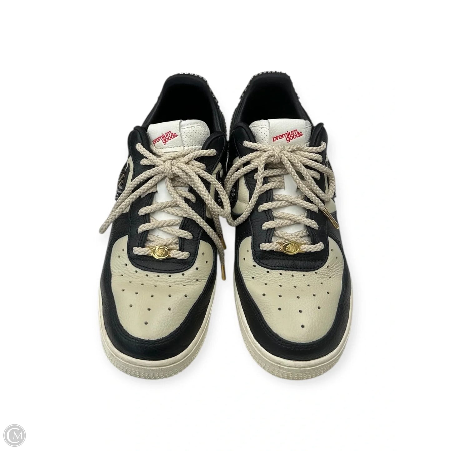 Shoes Sneakers By Nike Apparel In Black & Cream, Size: 8