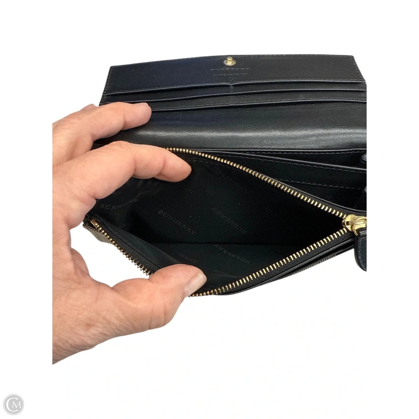 Wallet Luxury Designer By Burberry, Size: Medium