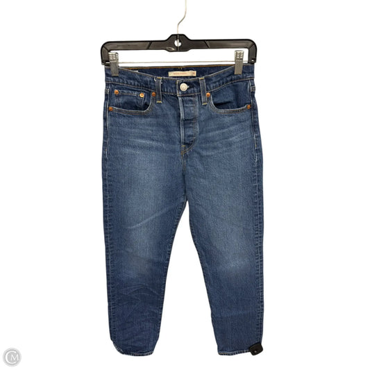 Jeans Straight By Levis In Blue Denim, Size: 2