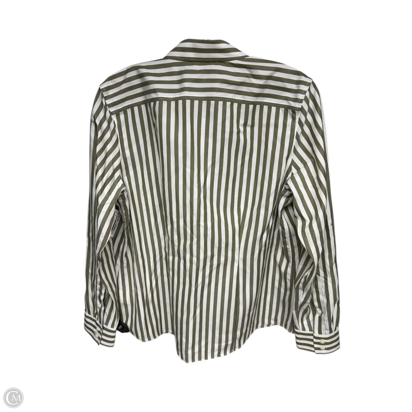 Top Long Sleeve By Lands End In Striped Pattern, Size: 8p