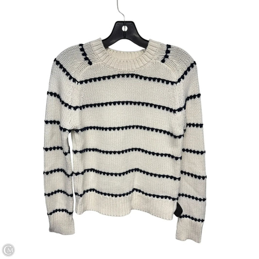Sweater By Madewell In Blue & Cream, Size: Xs