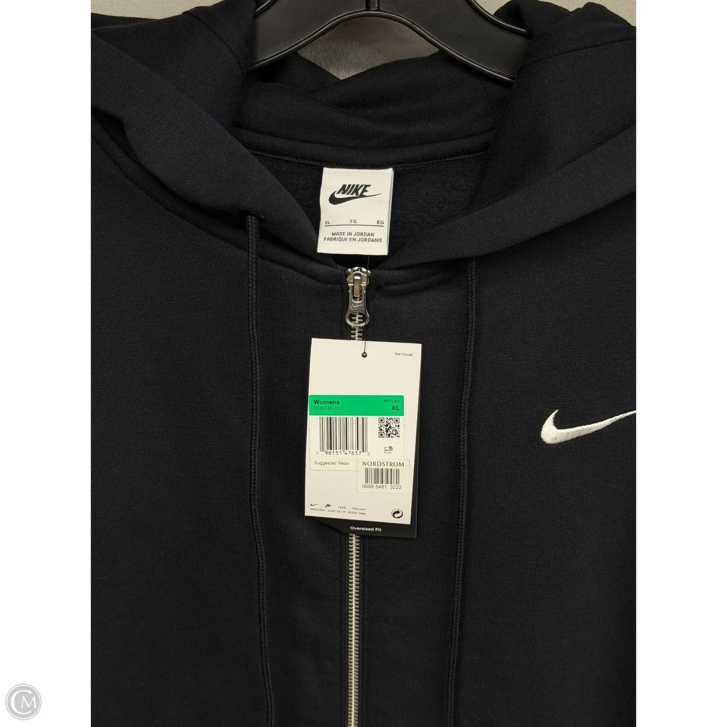 Athletic Sweatshirt Hoodie By Nike Apparel In Black, Size: Xl