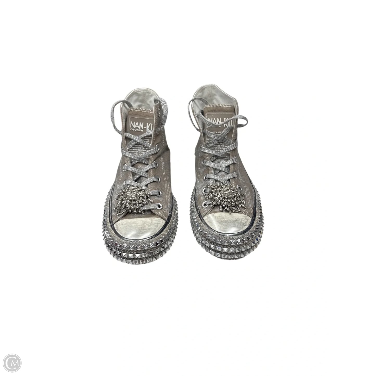 Shoes Sneakers By Nan-Ku In Silver, Size: 39