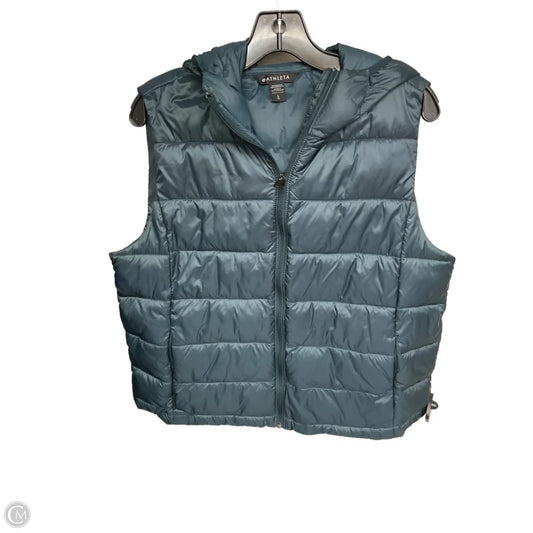 Vest Puffer & Quilted By Athleta In Teal, Size: L