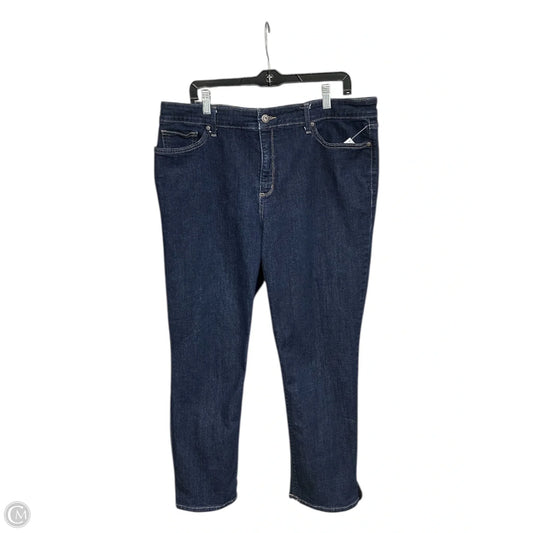 Jeans Straight By St Johns Bay In Blue Denim, Size: 18