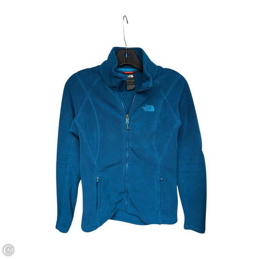 Athletic Jacket By The North Face In Teal, Size: Xs