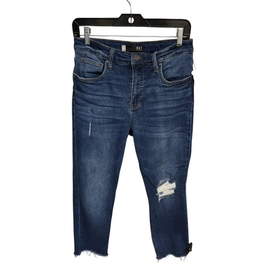Jeans Straight By Kut In Blue Denim, Size: 8