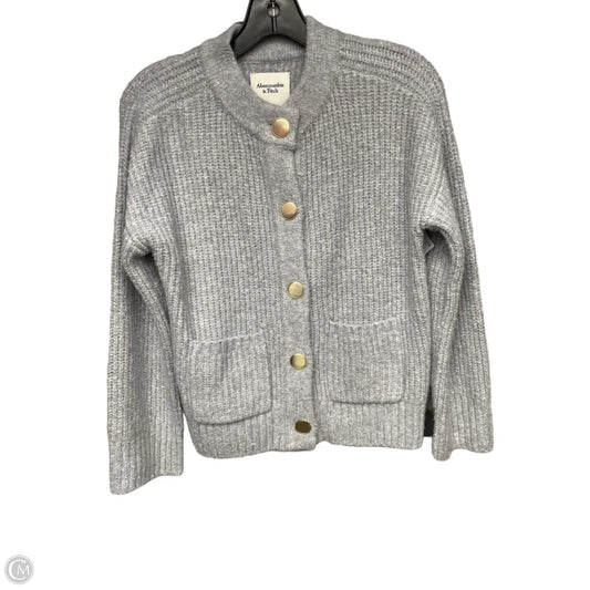 Cardigan By Abercrombie And Fitch In Grey, Size: Xxs