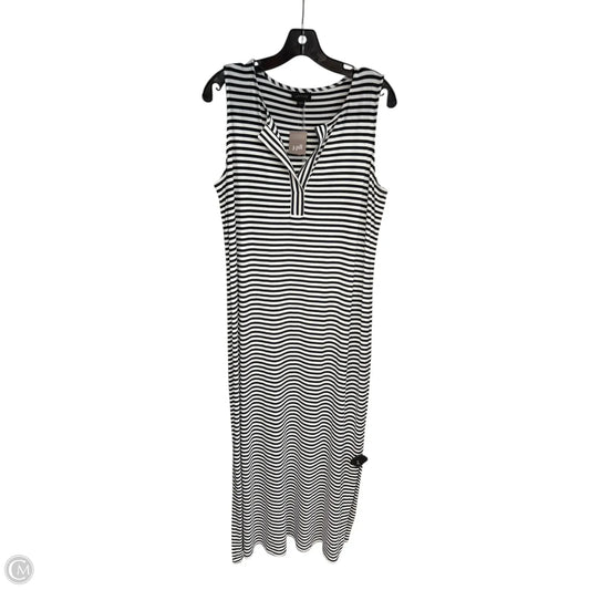 Dress Casual Maxi By J. Jill In Blue & White, Size: M