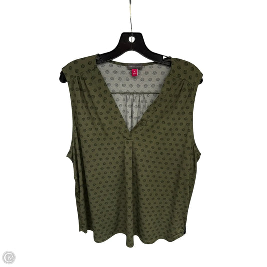 Top Sleeveless By Vince Camuto In Green, Size: Xl