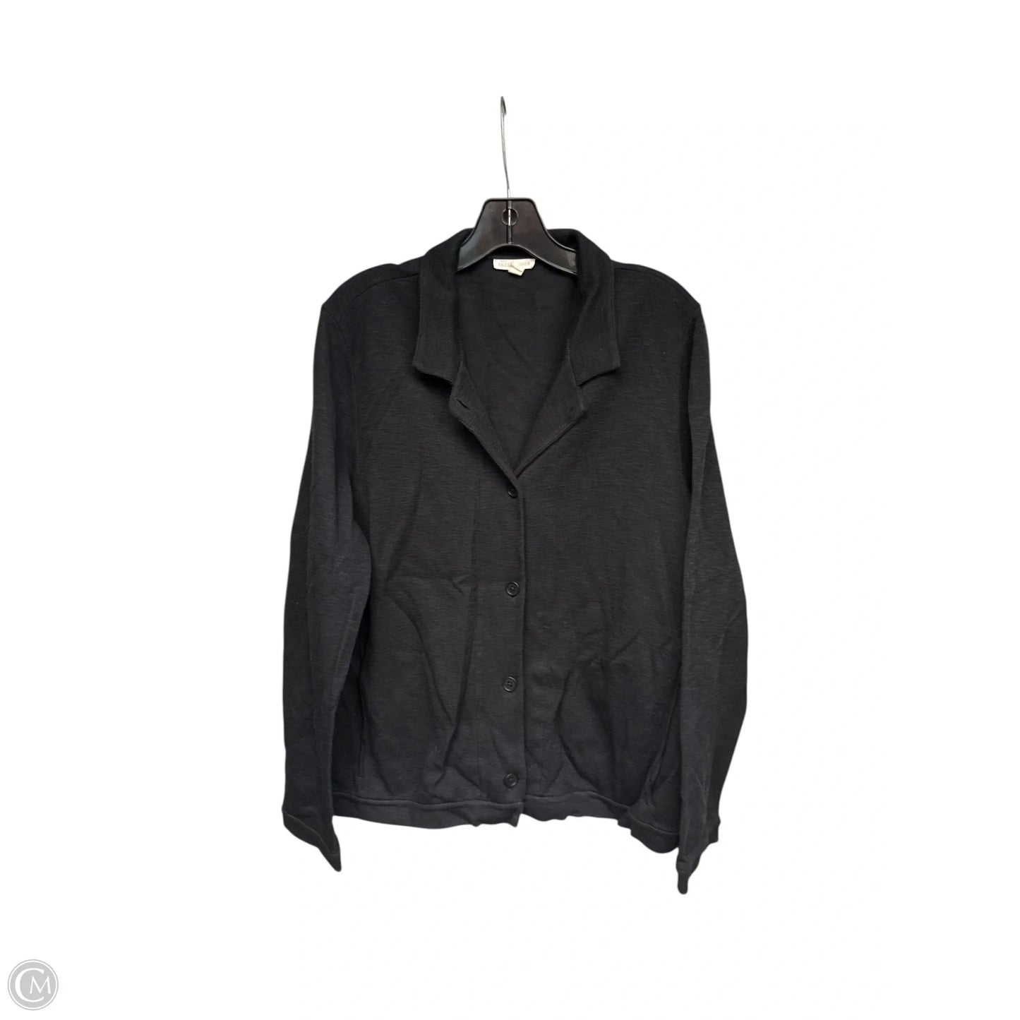 Top Long Sleeve By Eileen Fisher In Black, Size: L