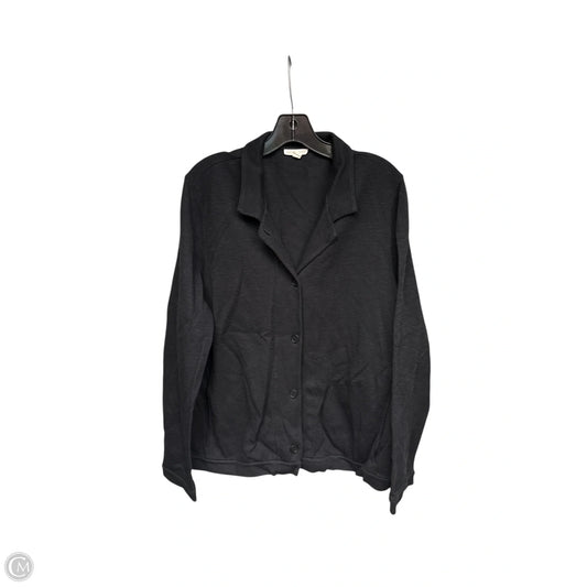 Top Long Sleeve By Eileen Fisher In Black, Size: L