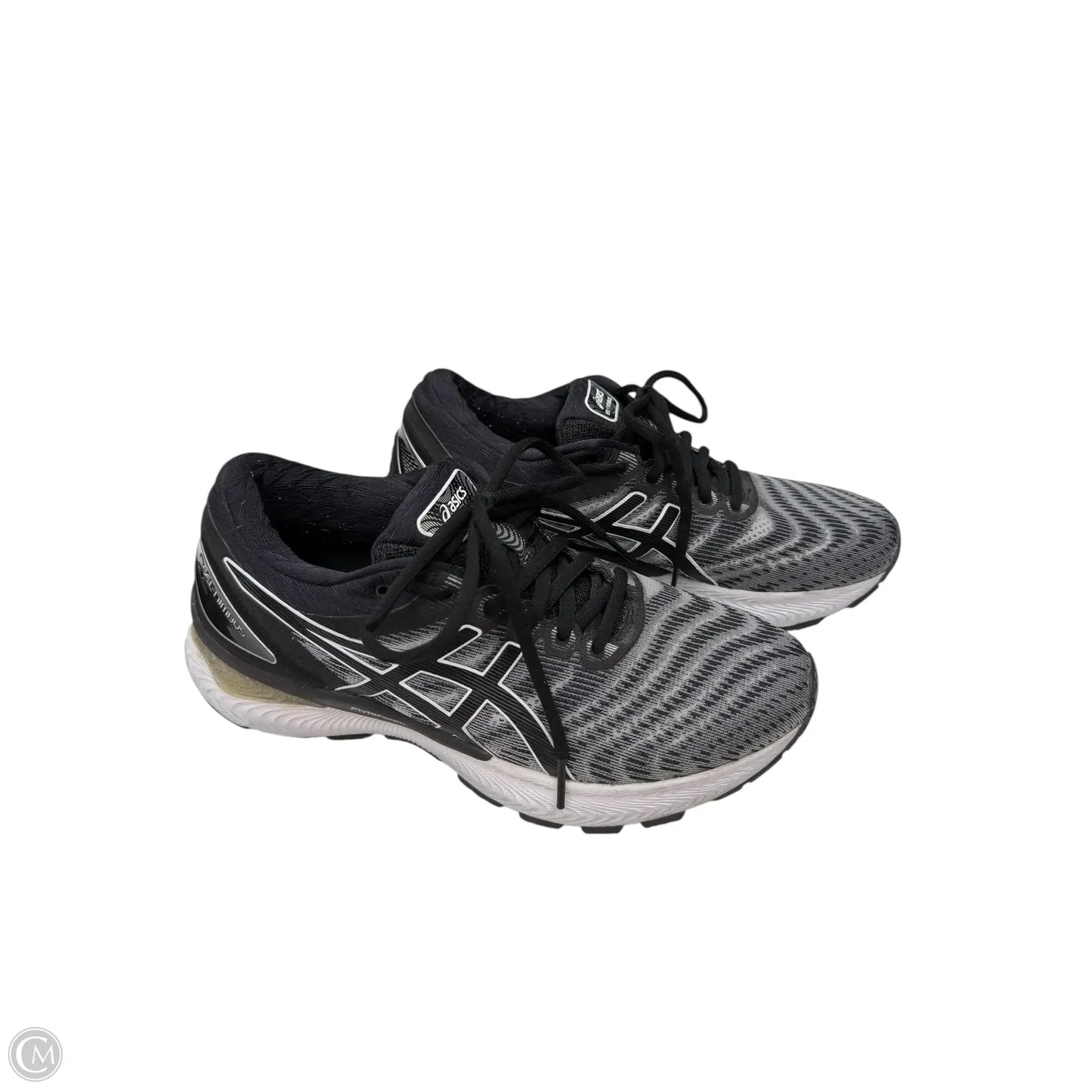 Shoes Athletic By Asics In Black & Grey, Size: 6.5