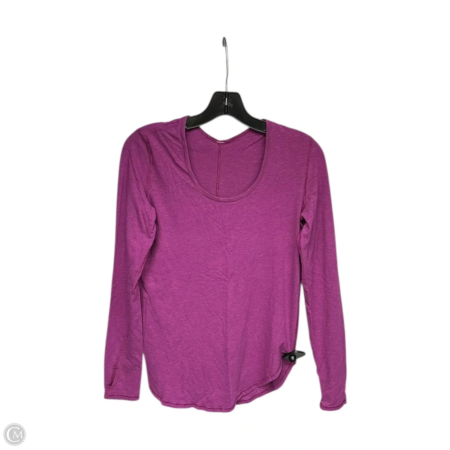 Athletic Top Long Sleeve Crewneck By Lululemon In Purple, Size: S