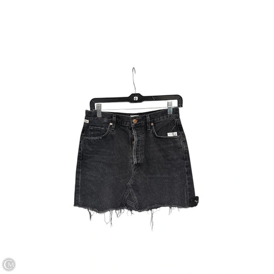 Skirt Mini & Short By Citizens Of Humanity In Black Denim, Size: 6