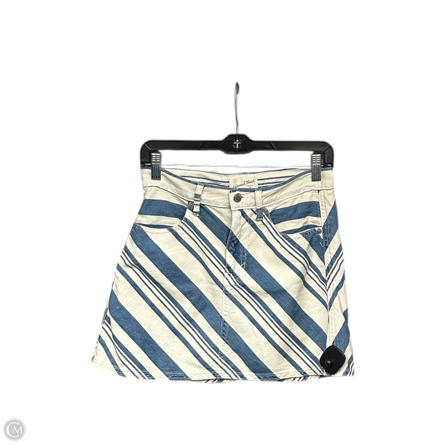 Skirt Mini & Short By Universal Thread In Blue & White, Size: 2
