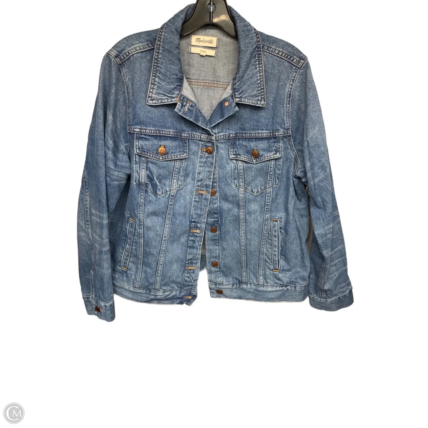 Jacket Denim By Madewell In Blue Denim, Size: 2x