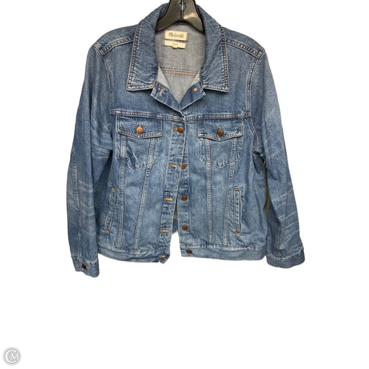 Jacket Denim By Madewell In Blue Denim, Size: 2x