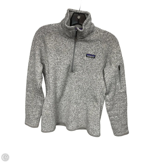Athletic Jacket By Patagonia In Grey, Size: M