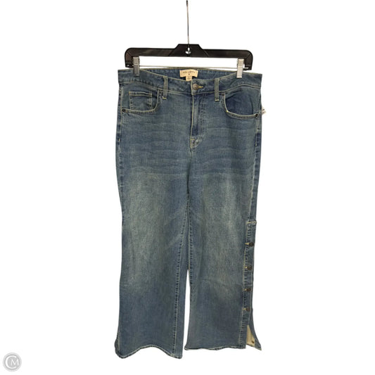 Jeans Wide Leg By Target-designer In Blue Denim, Size: 8
