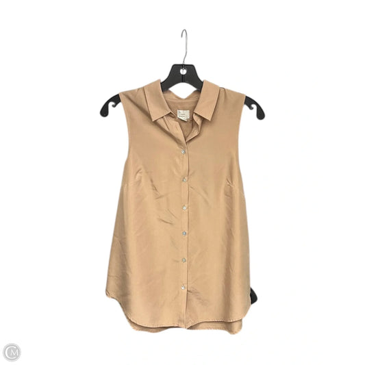 Top Sleeveless By A New Day In Tan, Size: S