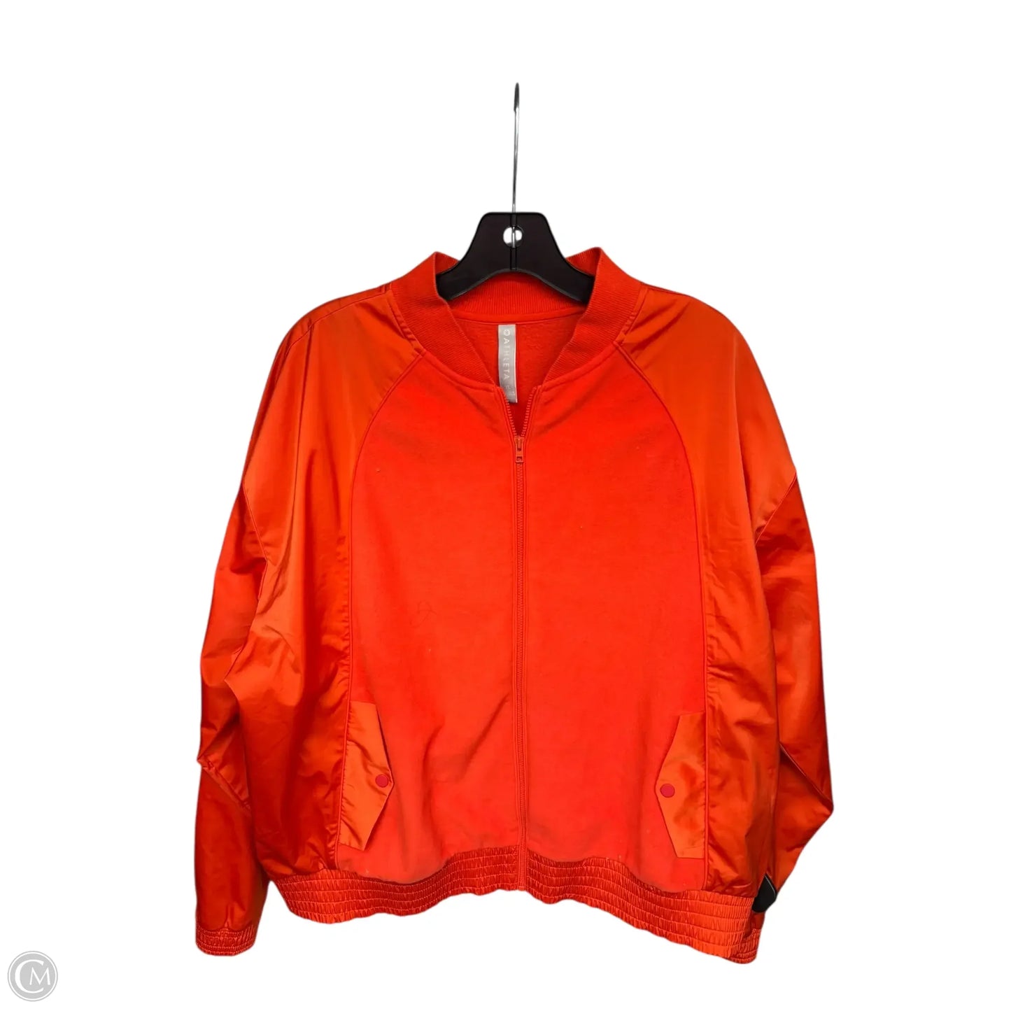 Athletic Jacket By Athleta In Orange, Size: Xl