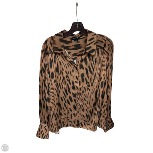 Top Long Sleeve By Sanctuary In Animal Print, Size: M