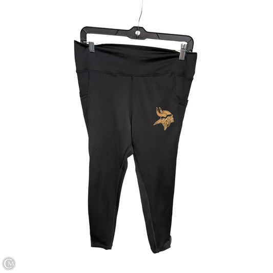 Athletic Leggings By Nfl In Black, Size: L