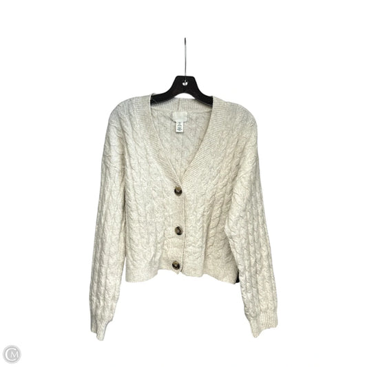 Cardigan By H&m In Cream, Size: S