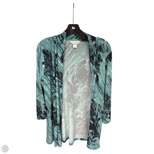 Cardigan By Christopher And Banks In Teal, Size: M