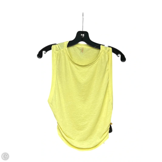 Athletic Tank Top By Free People In Yellow, Size: Xs