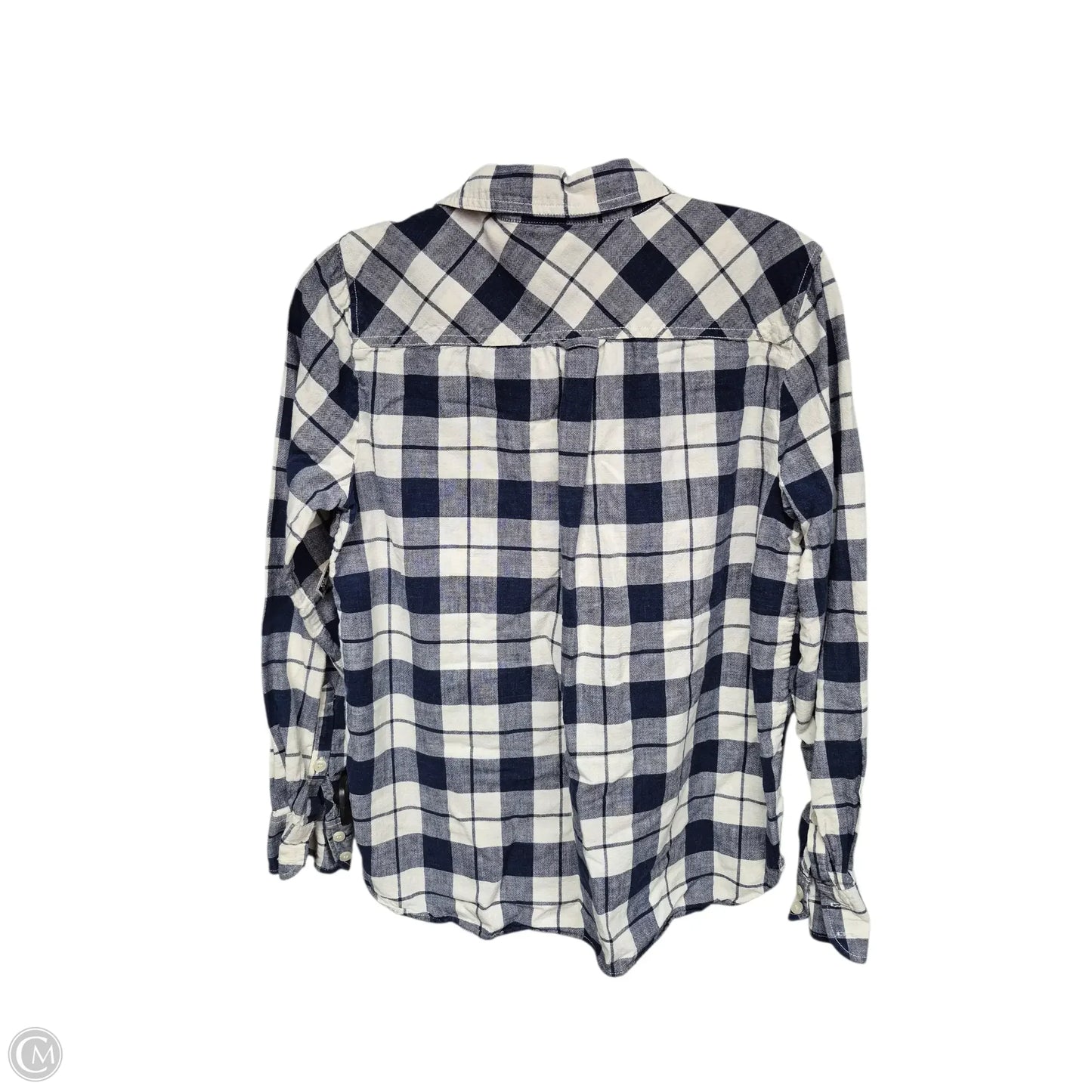 Top Long Sleeve By J. Crew In Blue & White, Size: S