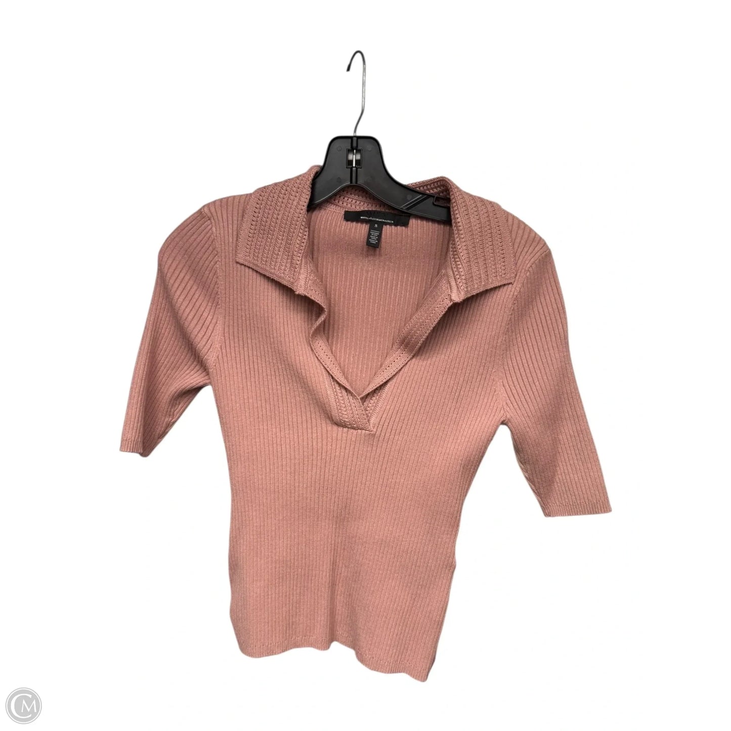 Top Short Sleeve By White House Black Market In Pink, Size: S