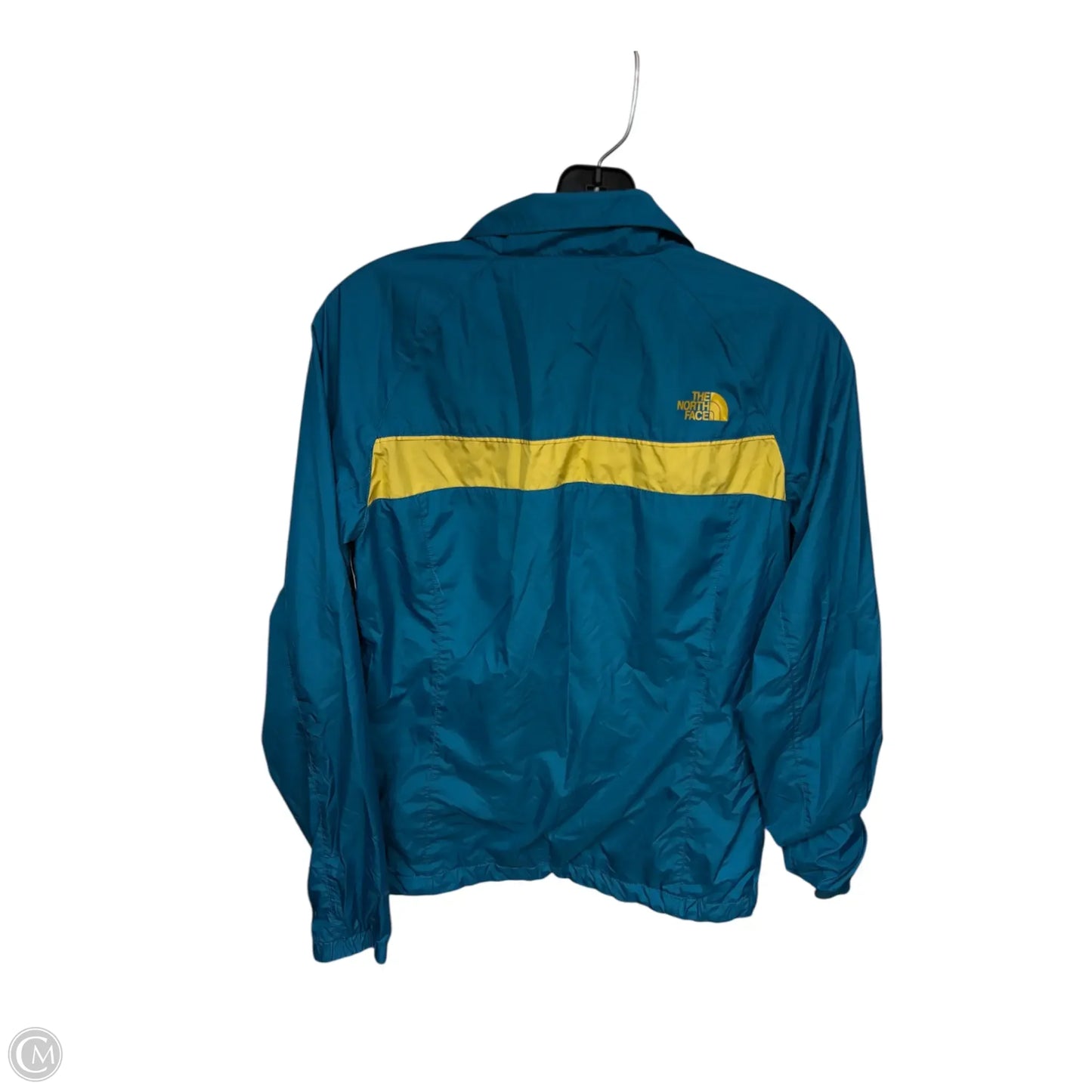 Athletic Jacket By The North Face In Blue & Yellow, Size: S