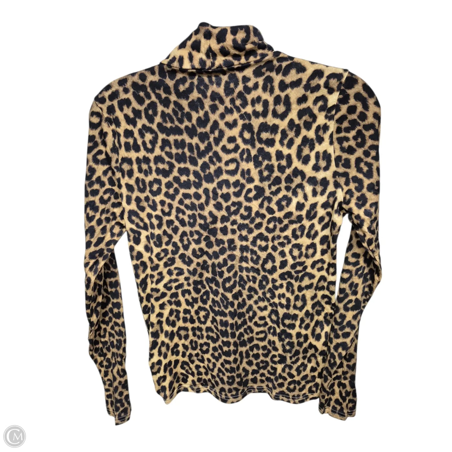 Top Long Sleeve Basic By J. Crew In Animal Print, Size: S