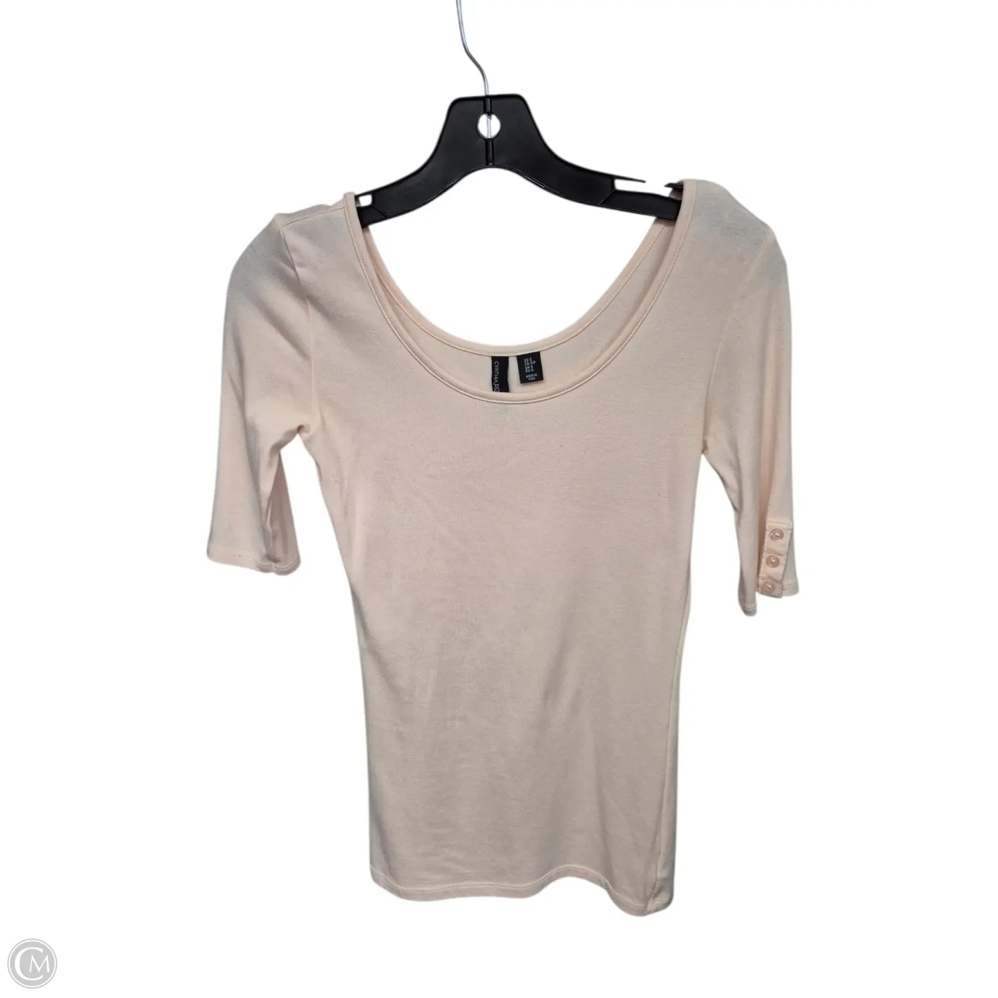 Top Short Sleeve By Cynthia Rowley In Peach, Size: S